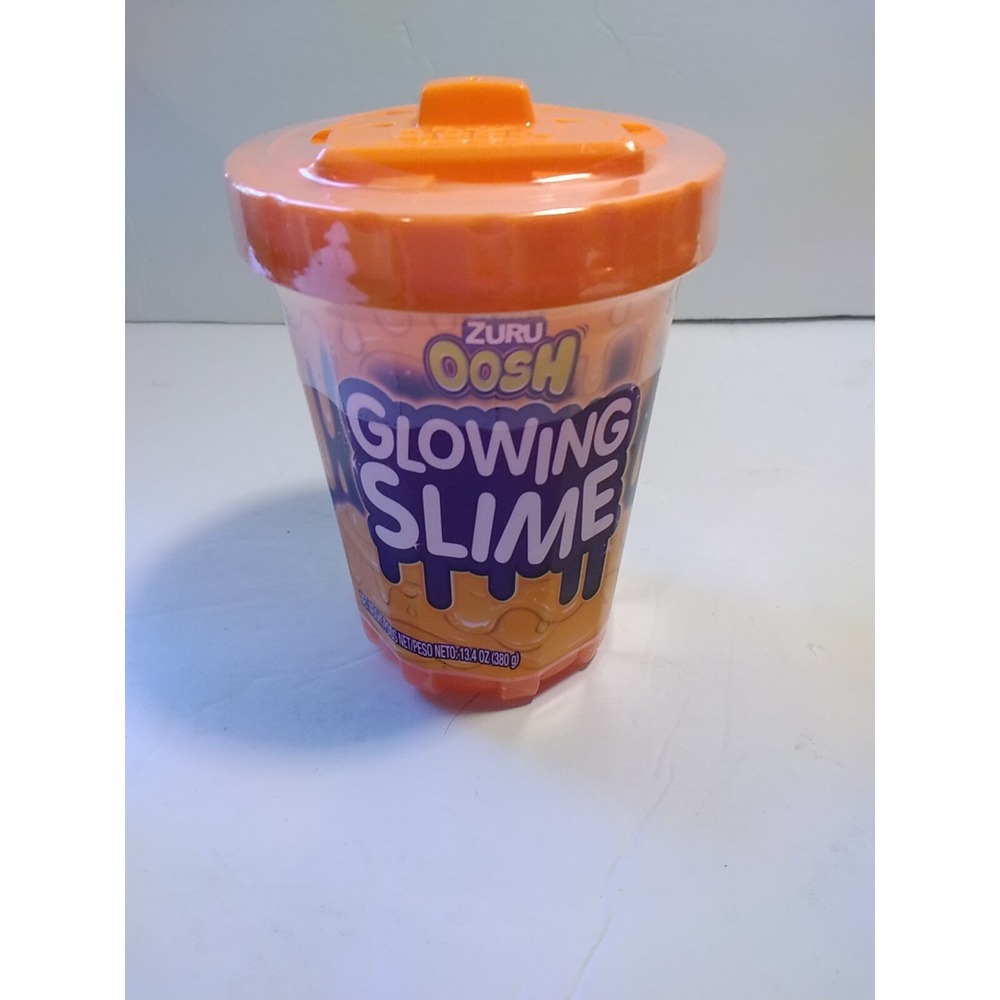 Zuru Oosh Glowing Slime Orange Radioactive New 13.4 oz 845218022969